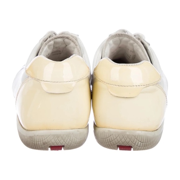 Prada color block cream sneakers. Good condition with slight wear on soles. - Picture 4 of 4